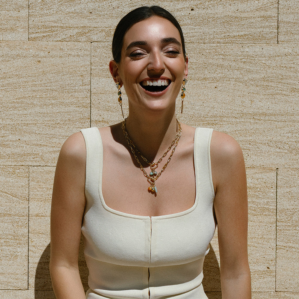 Collar de cadena dorada, colección SOMMER — Émolo