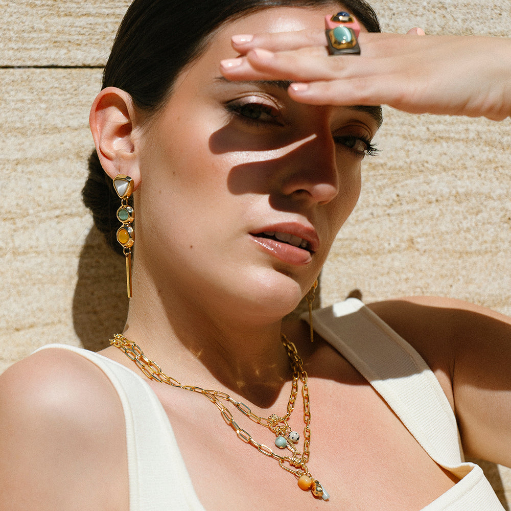Collar de cadena dorada, colección SOMMER — Émolo