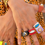 anillos grandes mujer con piedra naturales