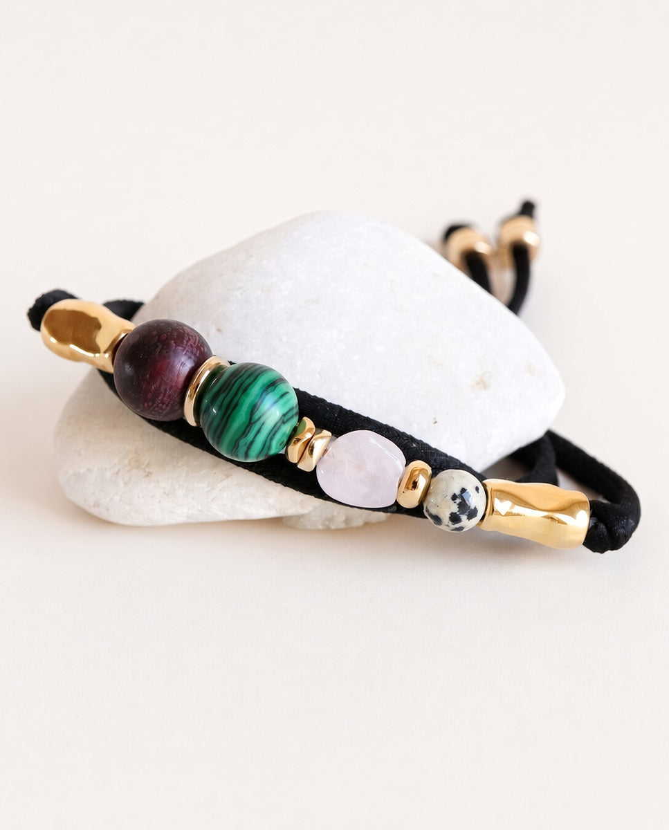 Due ENVY collar y pulsera de piedras naturales Emolo