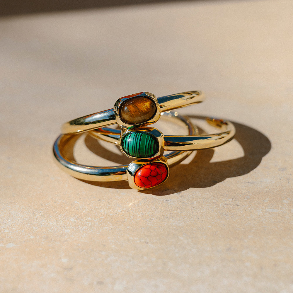 Brazalete dorado mujer EVENT oval