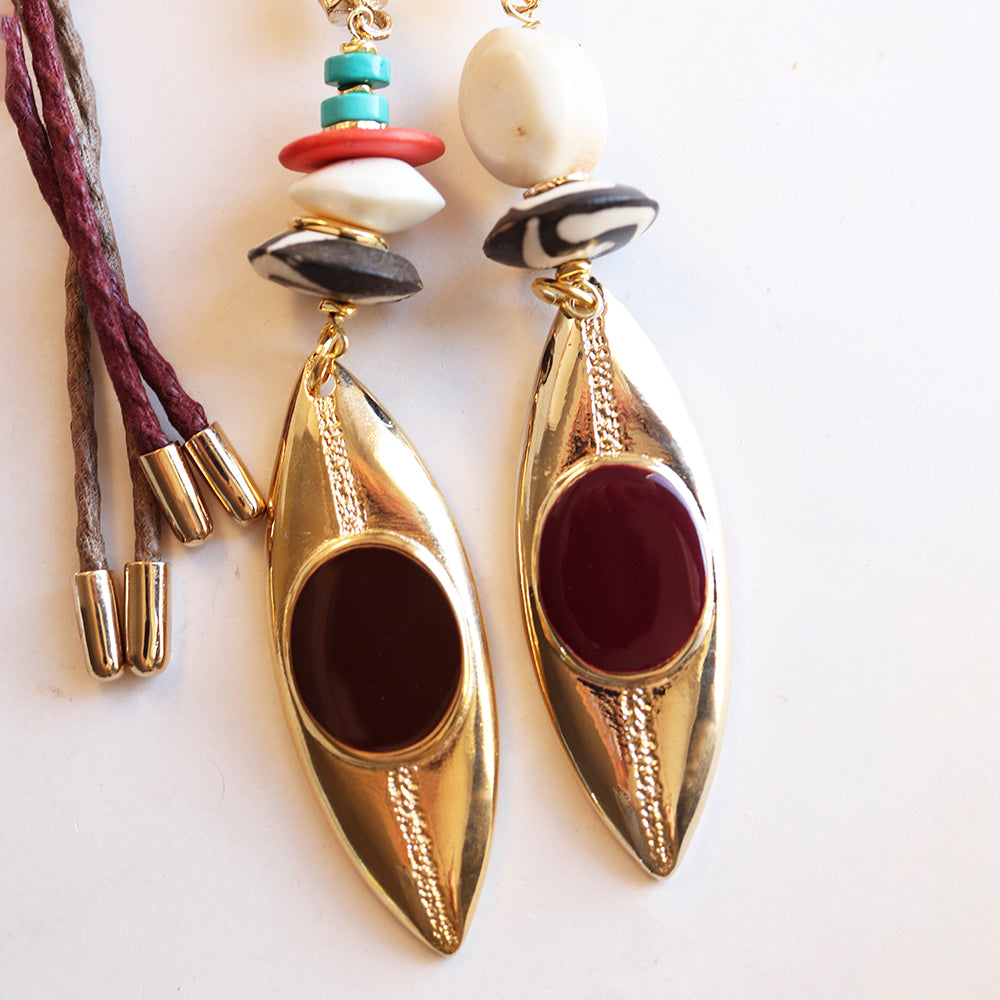 Collar largo ajustable para mujer