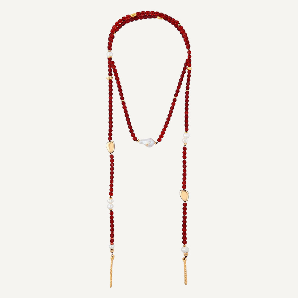 THEA crystal stone necklaces