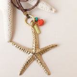 Collar largoajustable con Estrella dorada para mujer