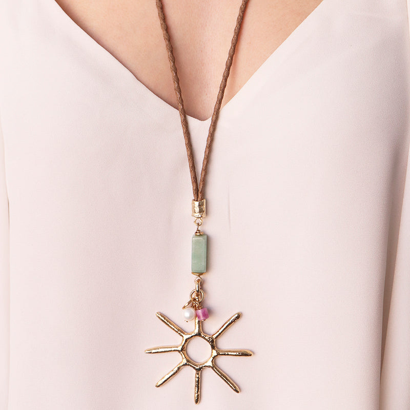 Collar largo ajustable SERENIDAD Sol Monsul