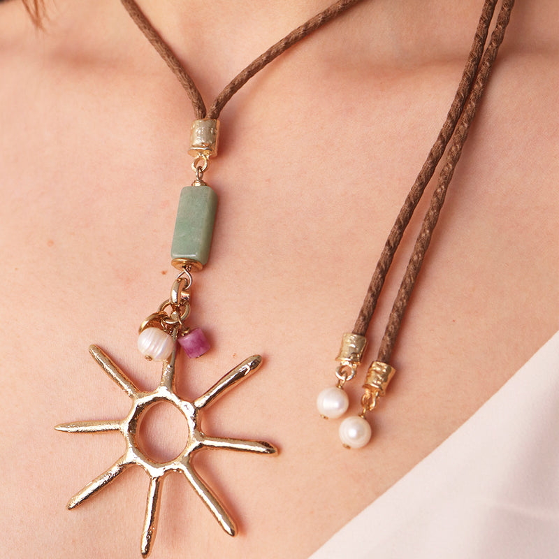 Collar largo ajustable SERENIDAD Sol Monsul