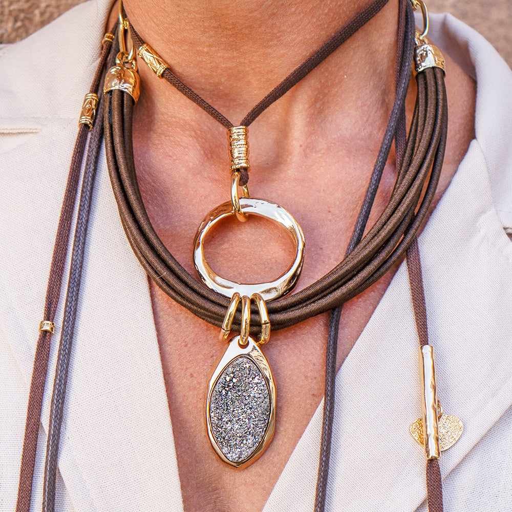 Women's Long Multi-Position Necklace CANOE ARO YUM