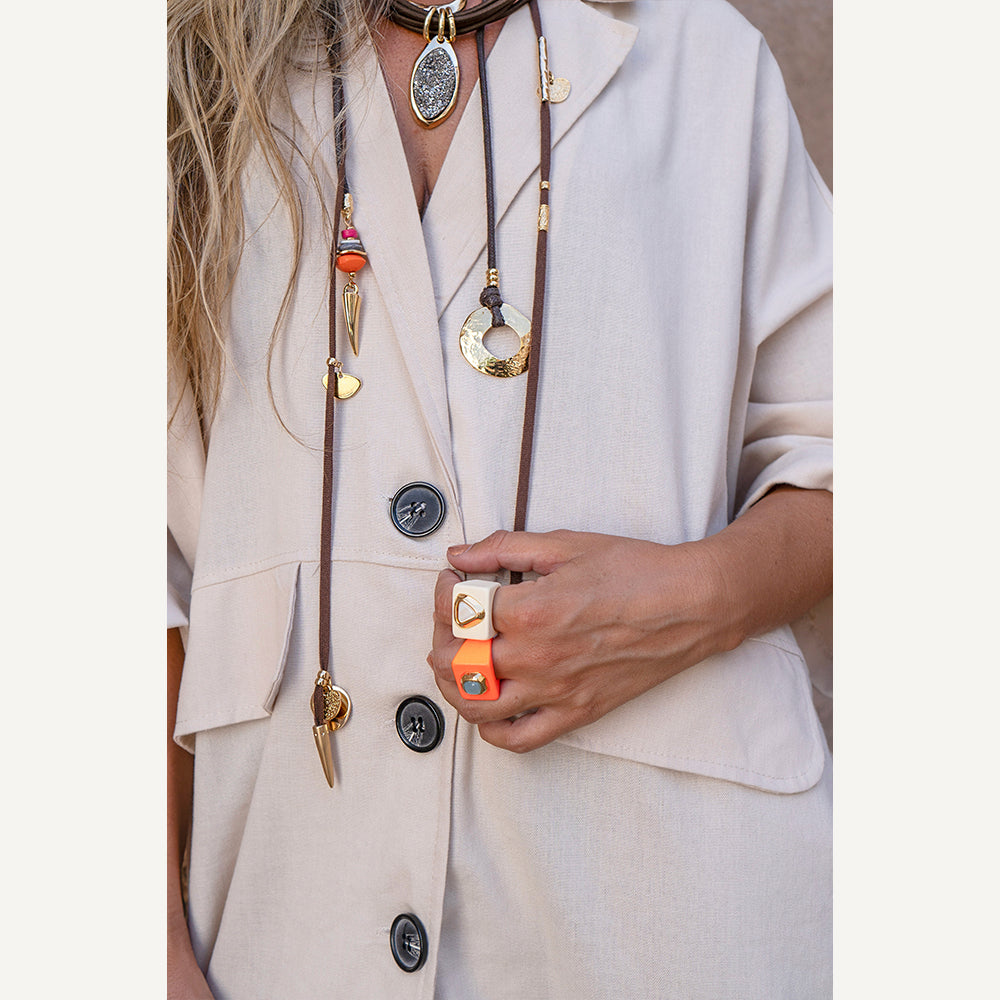 Collar largo multiposición Kiana Abierto