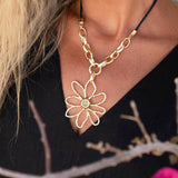 Collar margarita piedra aventurina