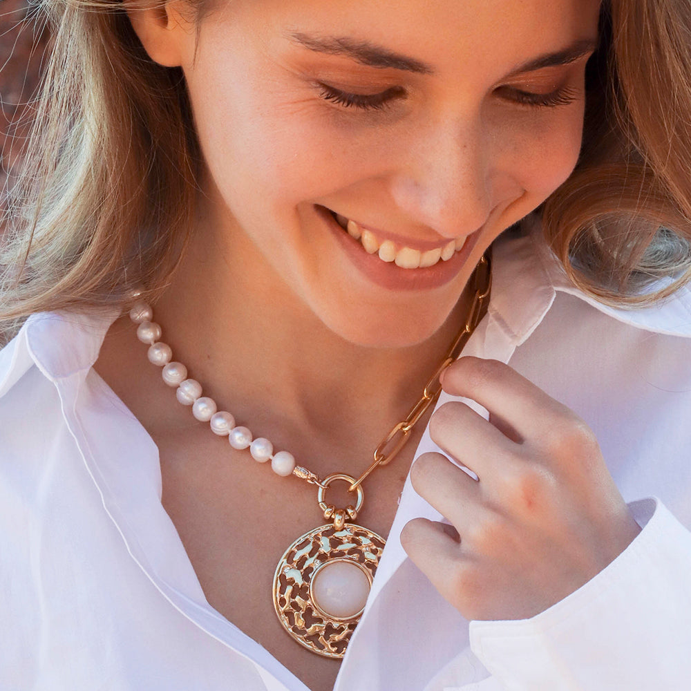 Collares de piedra de cristal MURE