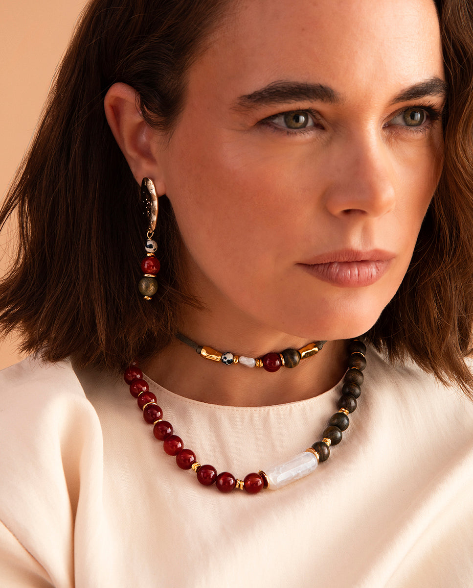 Pendientes ENVY de piedras naturales Emolo