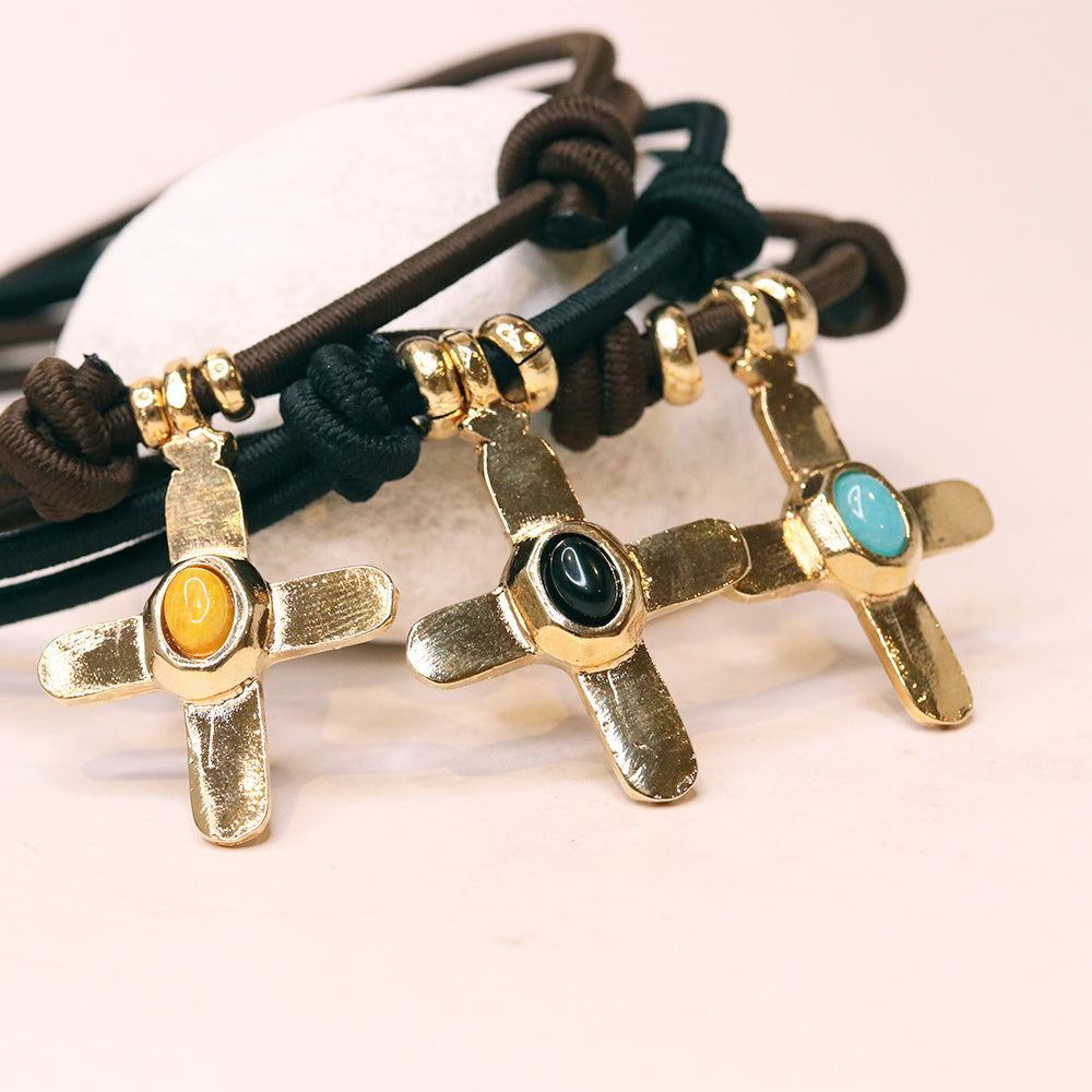 Short necklace for women, MILU CRUZEA cross