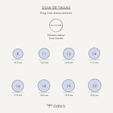 Anillo color Moka con Madreperla