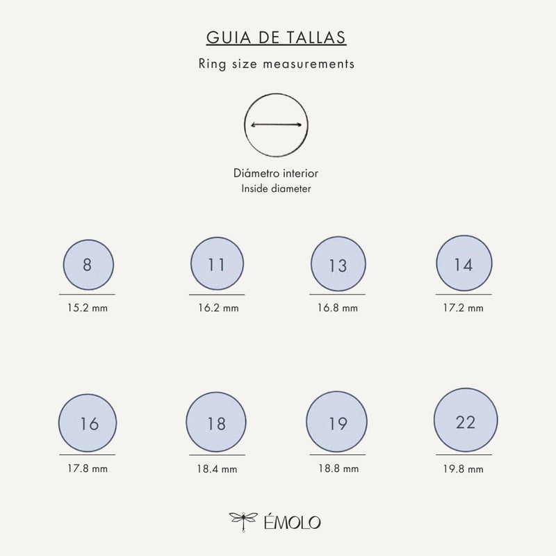 Anillo color Moka con Madreperla