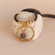 Collar NYAMAN Miz color gris con piedras naturales