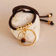 Collar NYAMAN Miz color marrón con piedras naturales