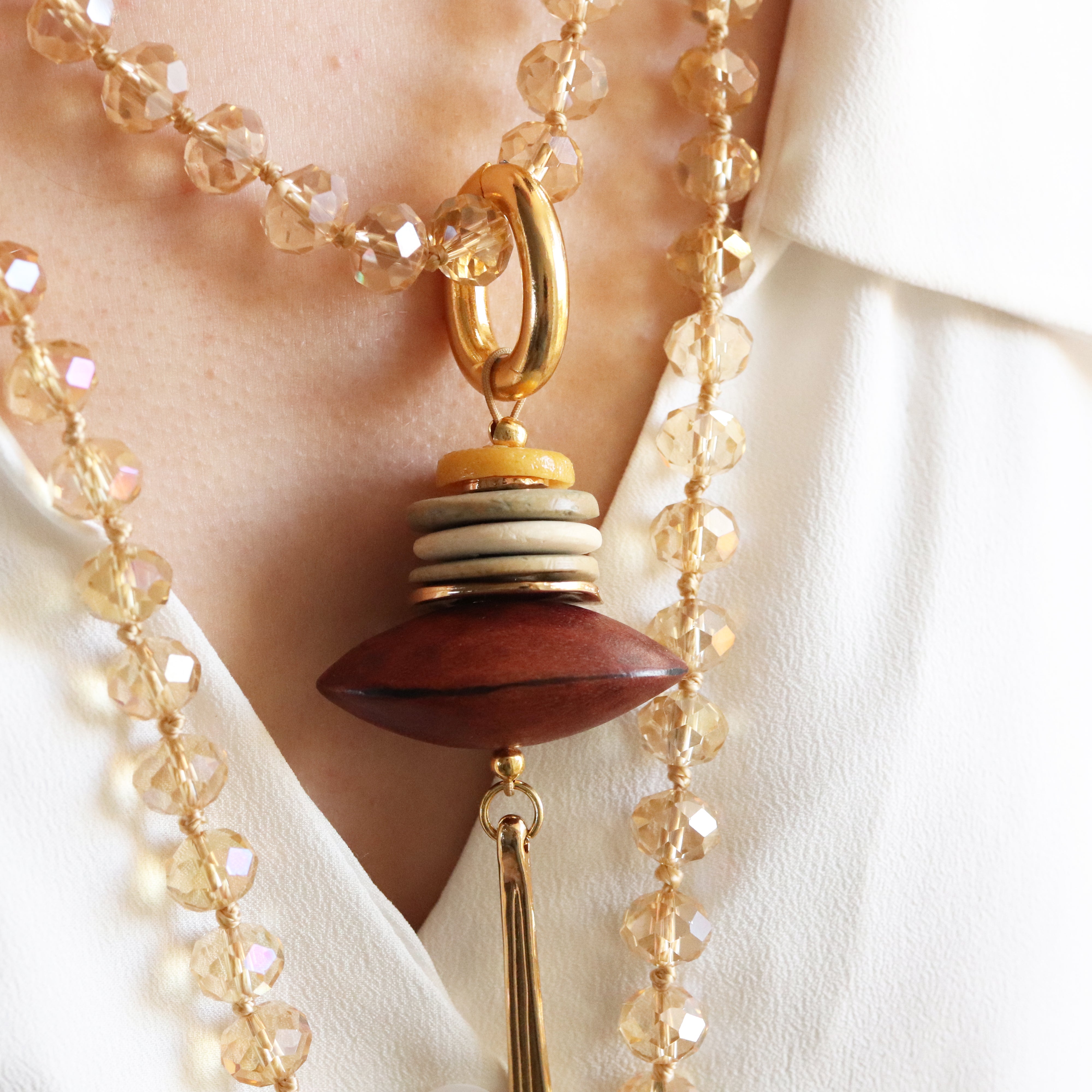 ODRI MUSHA Multi-position necklace