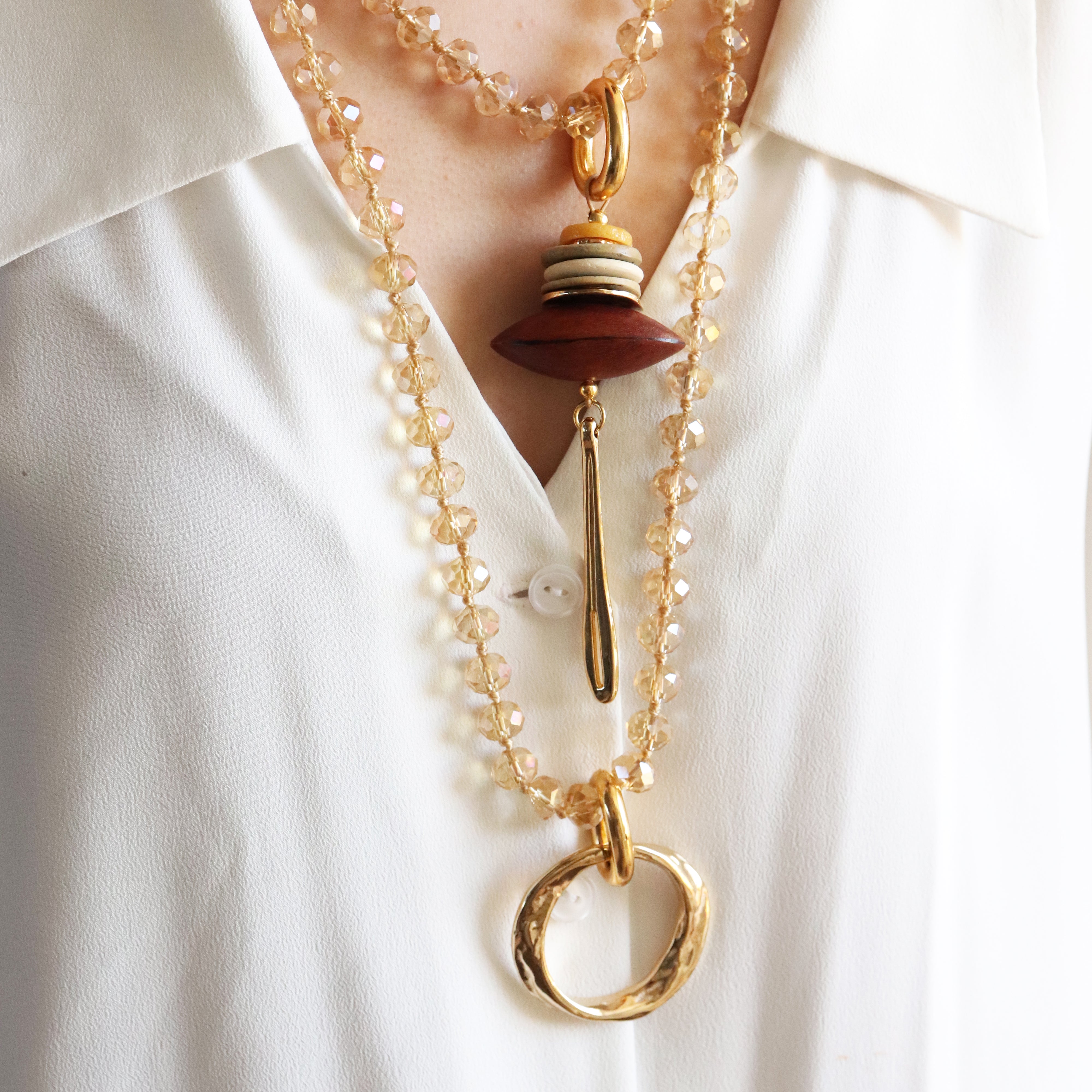ODRI MUSHA Multi-position necklace