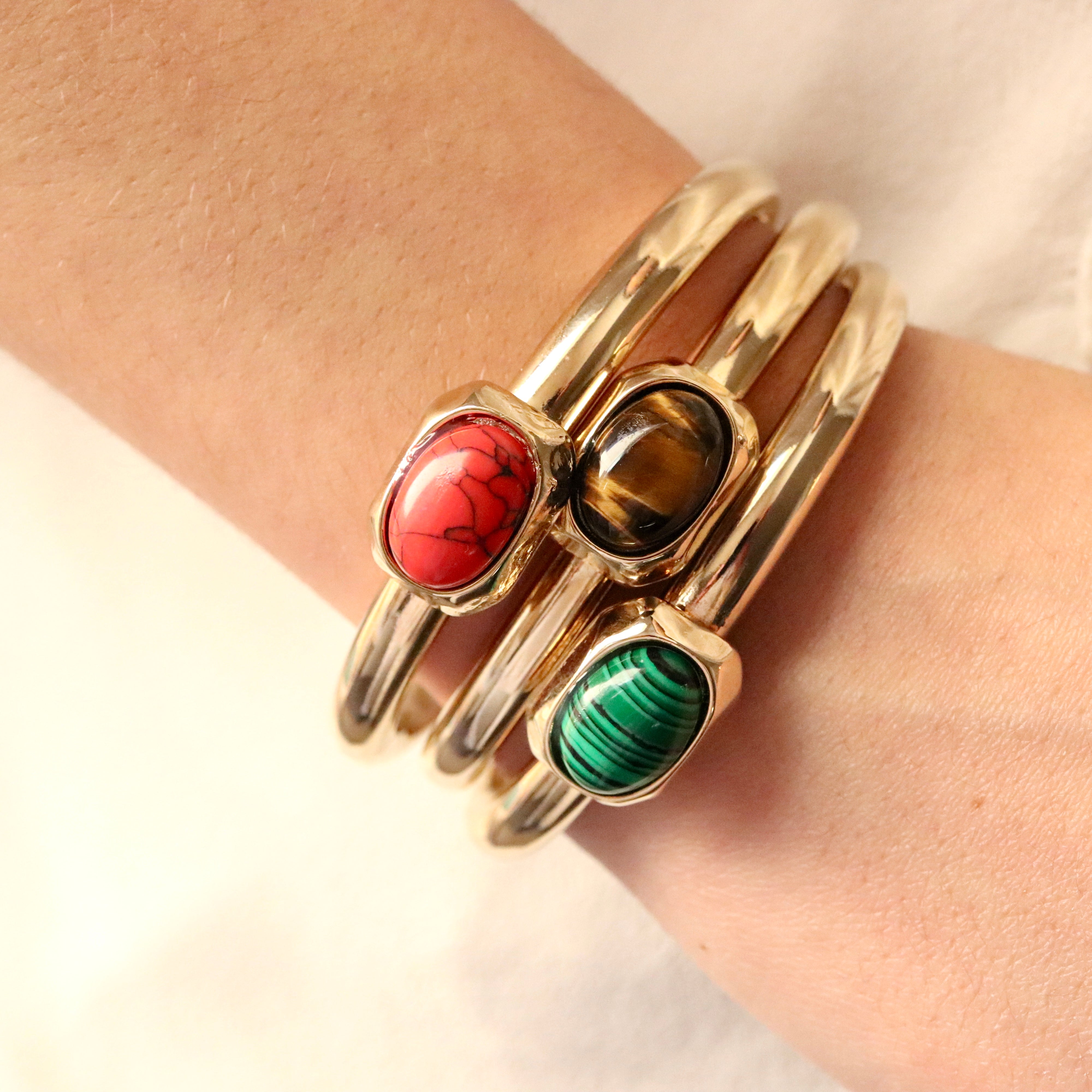 Brazalete dorado mujer EVENT oval