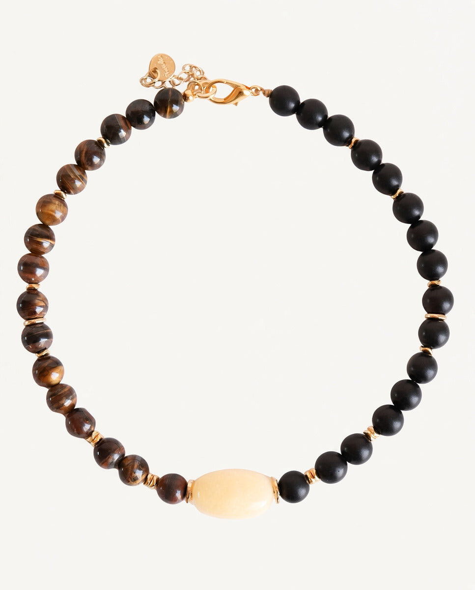 Collar corto ENVY de piedras naturales Emolo
