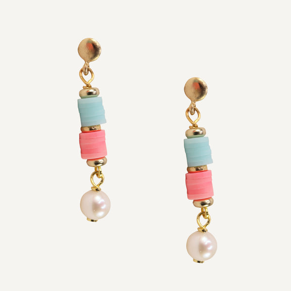 PENDIENTES COLORES PASTEL LARGOS ÉMOLO