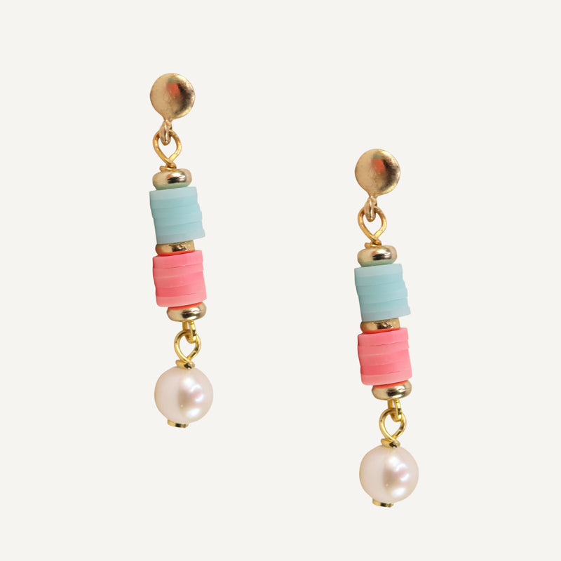 PENDIENTES COLORES PASTEL LARGOS ÉMOLO