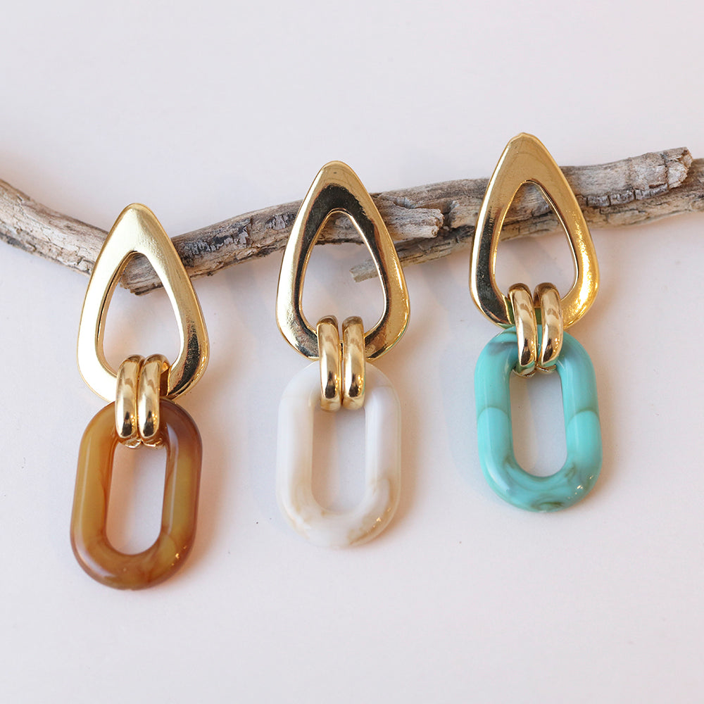 pendientes para mujer dorados 