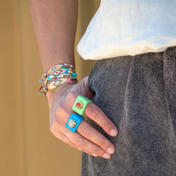 PULSERA AJUSTABLE PIEDRA NATURAL ÉMOLO MIYUKI