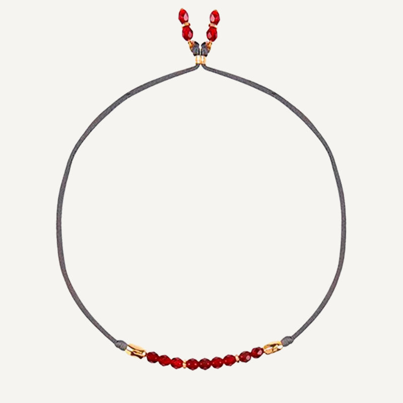 PULSERA COLLAR PIEDRA NATURAL ÉMOLO THEA BURDEOS