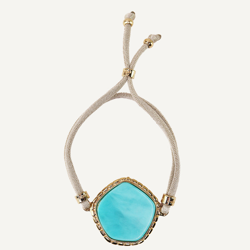 PULSERA COLORES PENTAS ÉMOLO TURQUESA