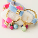 pulsera fluor ajustable para mujer bisuteria artesanal hecho a mano