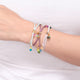 Miz Estrellita bracelet on the wrist, close-up of the golden star — Émolo