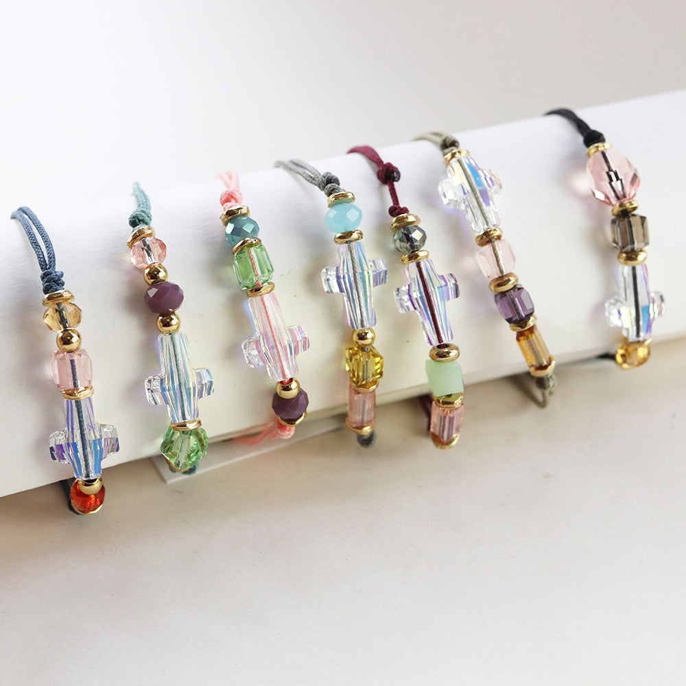 Pulsera para mujer con cristal de roca y Swarovsky