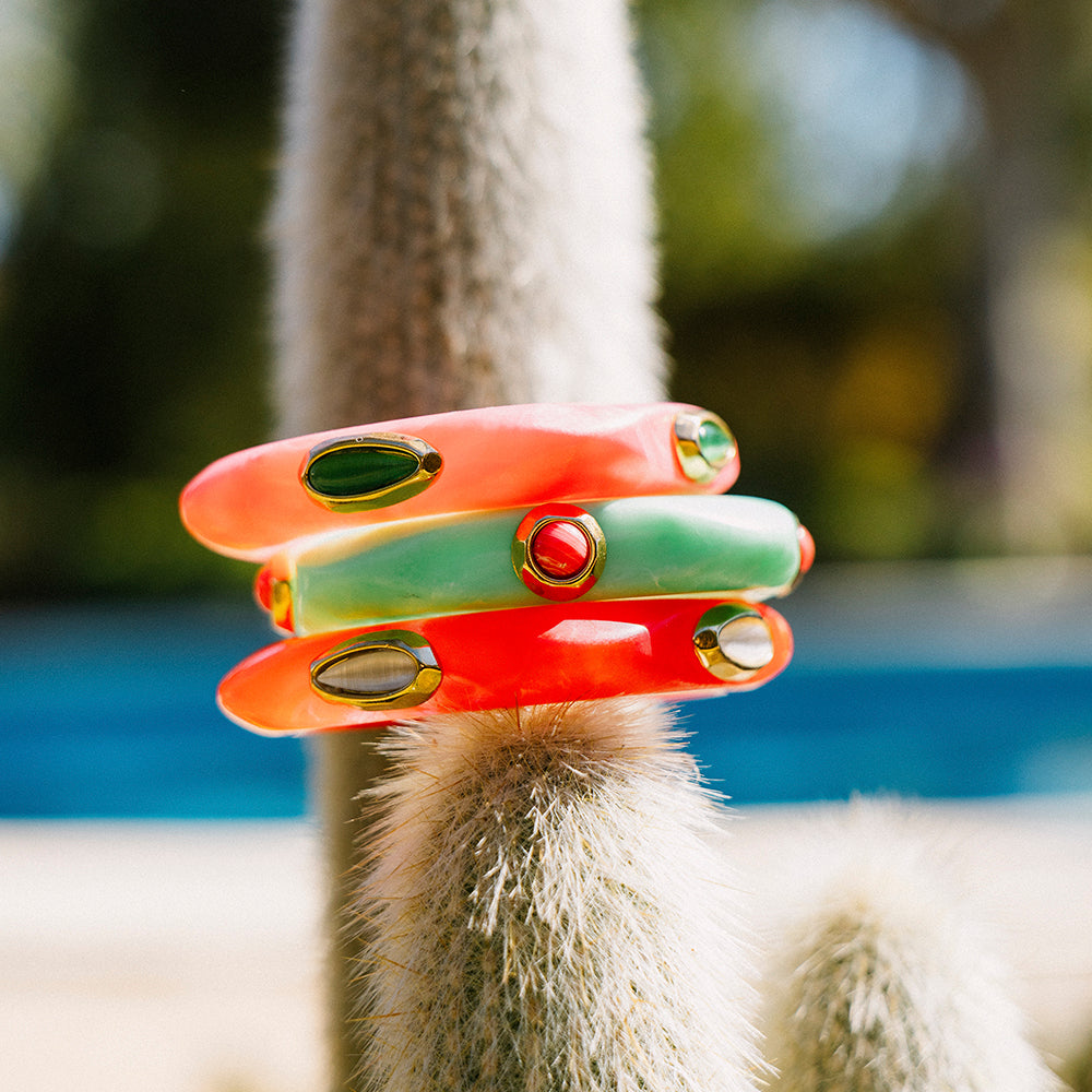 Pulsera Saira Mármol Summer Petite, efecto mármol — Émolo