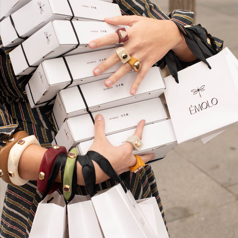Anillo mujer gris con aventurina SAIRA
