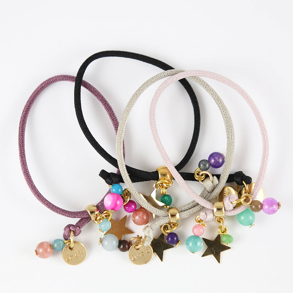 Miz Estrellita bracelets in several colours with golden star — Émolo