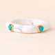Pulsera Saira Mármol Summer Petite color blanco — Émolo