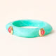 Pulsera Saira Mármol Summer Petite color verdeagua — Émolo