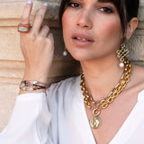 Pulseras con cruz de Swarovsky ajustables