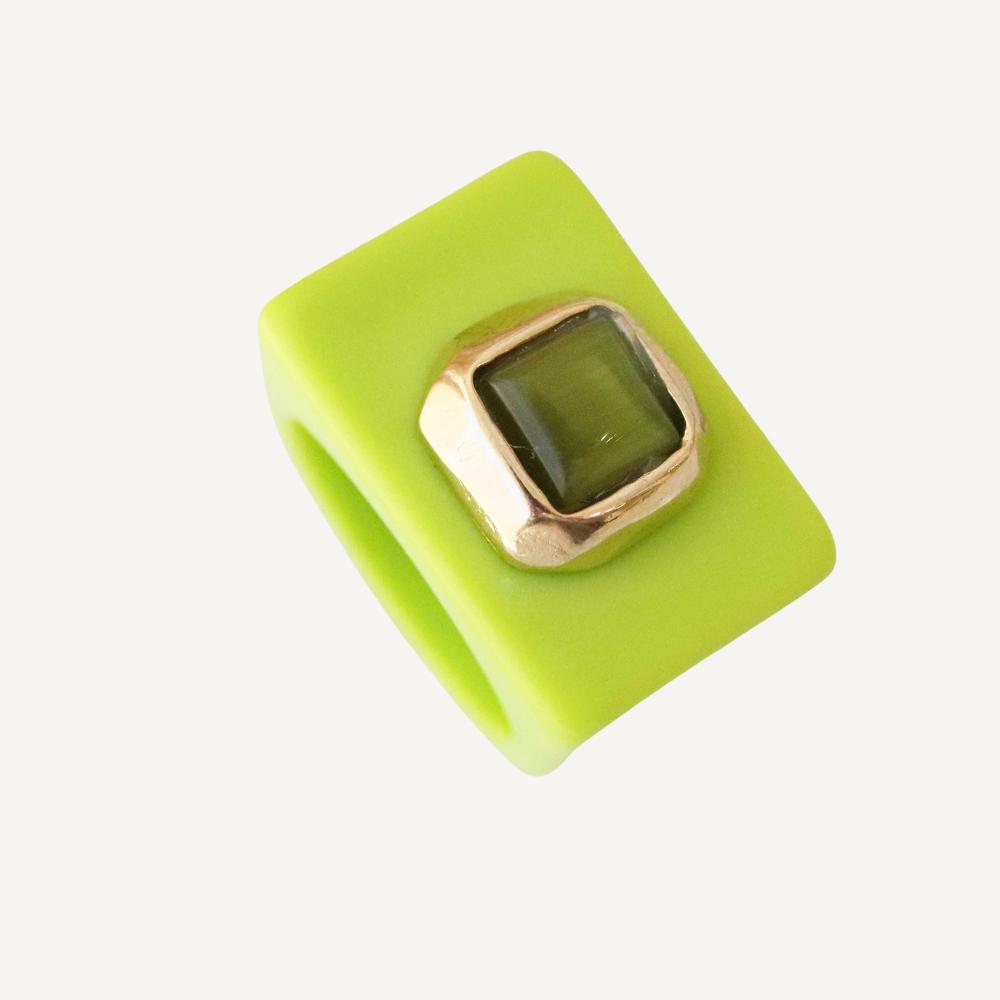Anillo mujer Lima con Selenita
