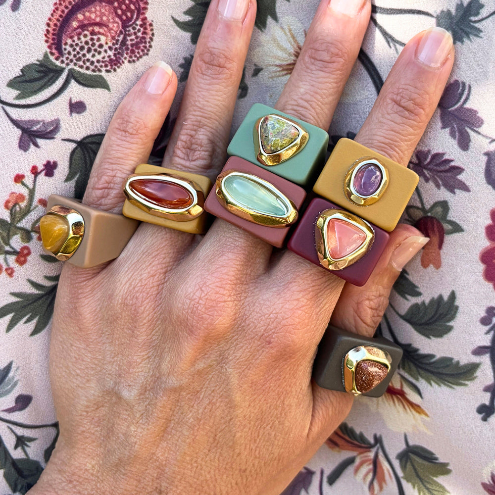 Anillo para mujer color moka ojo tigre-anillo-Émolo