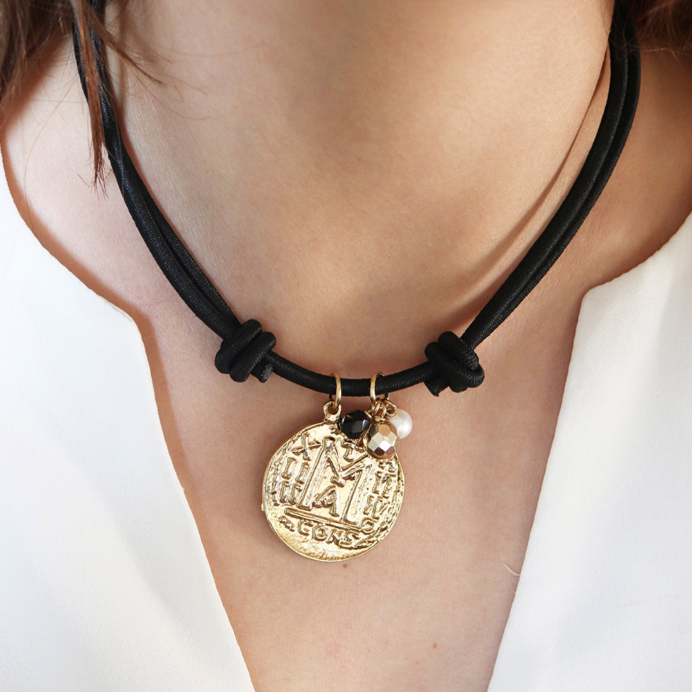 Collar corto moneda Auriga-collar corto-Émolo