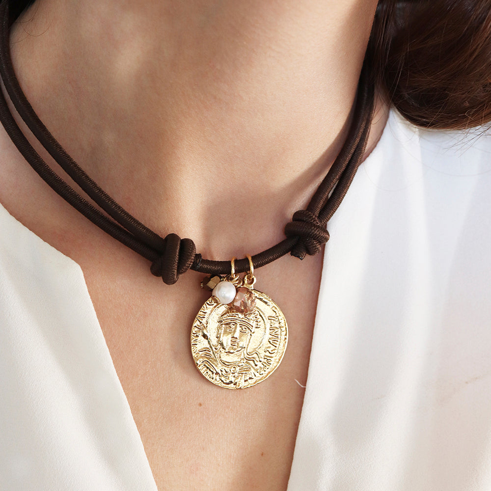 Collar corto moneda Auriga-collar corto-Émolo