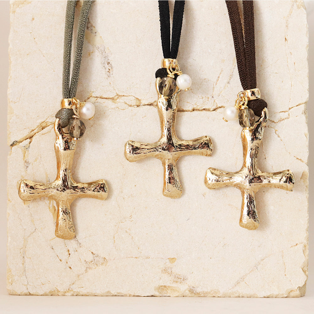 COLLIER CROIX AJUSTABLE EMOLO ARTE