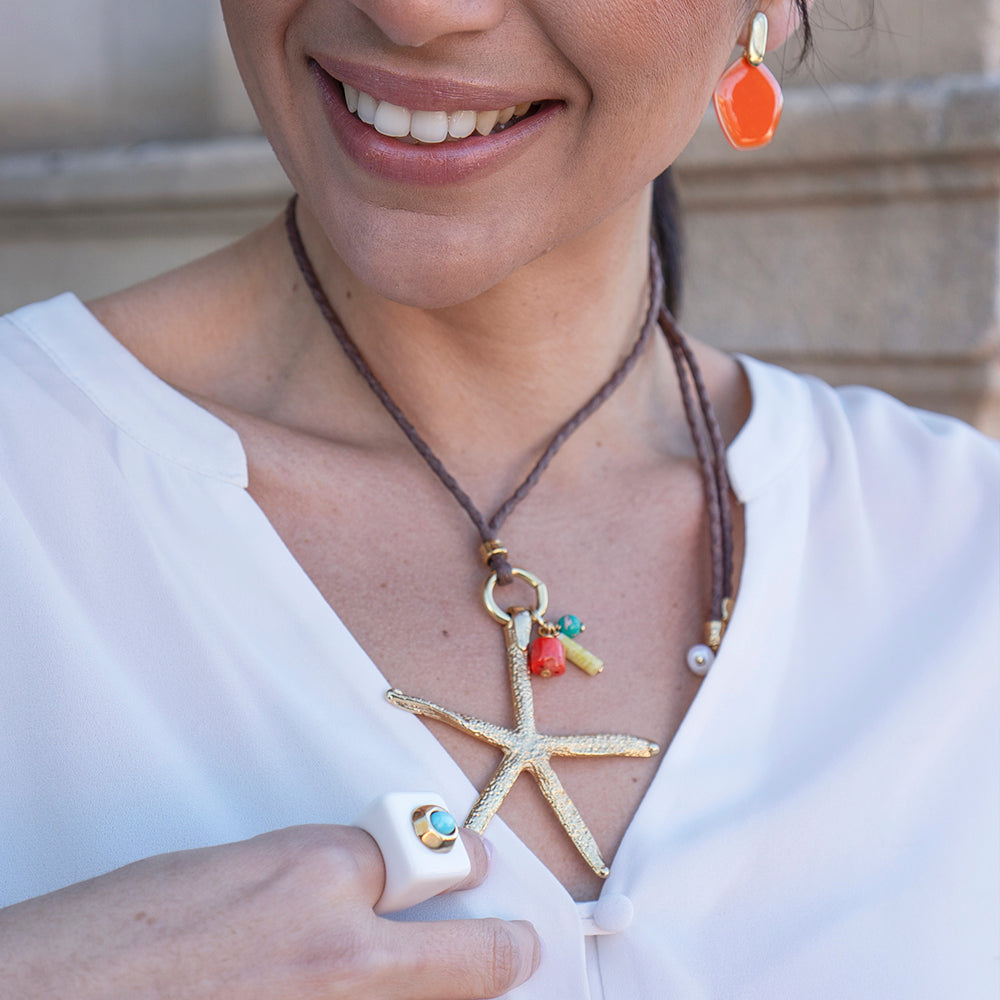 Collar largo mujer ajustable SERENIDAD ESTRELLA Monsul-collar largo-Émolo