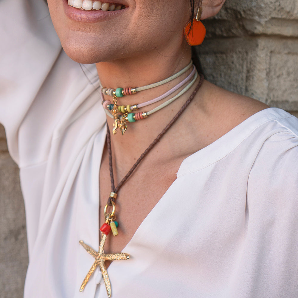 Collar largo mujer ajustable SERENIDAD ESTRELLA Monsul-collar largo-Émolo