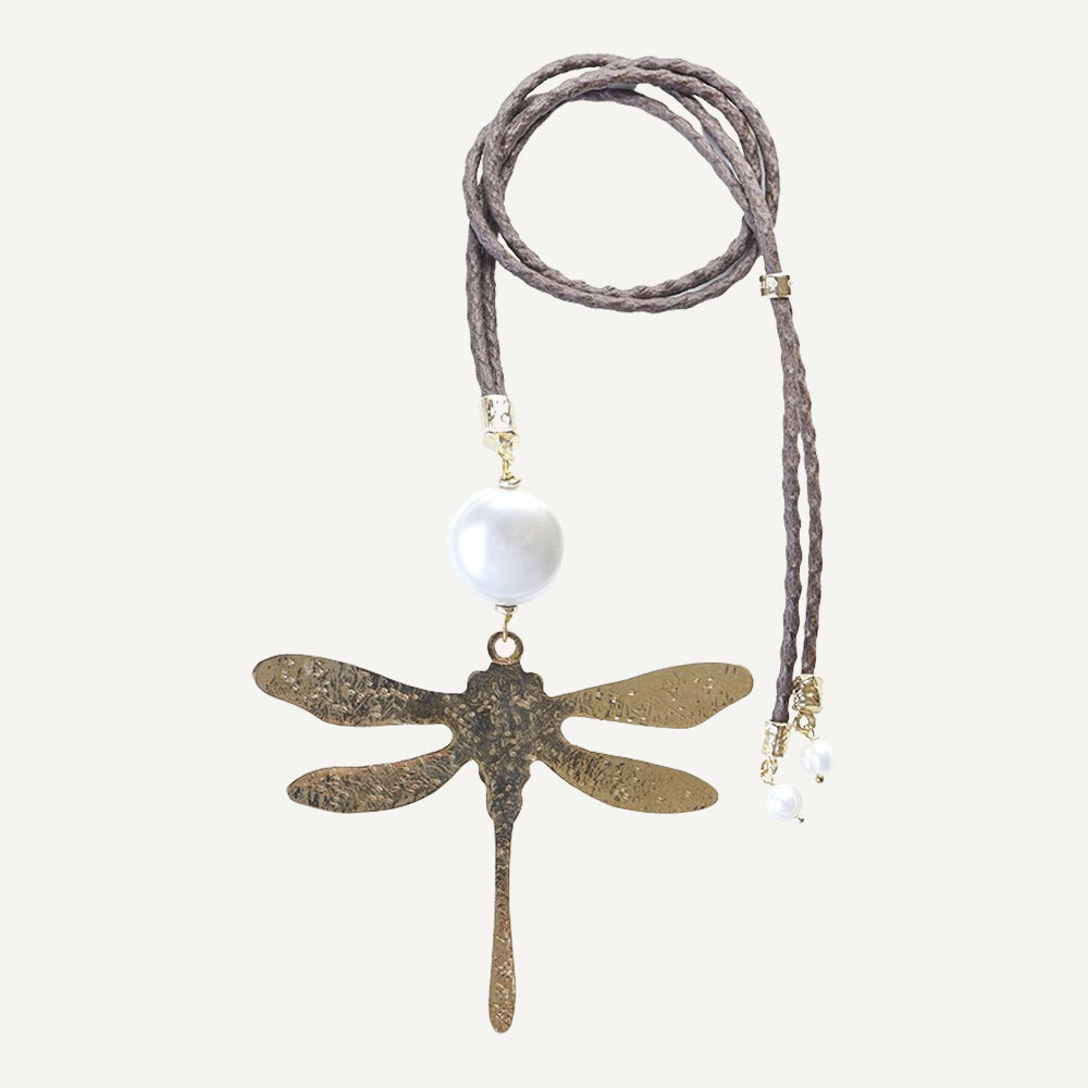 Collar Libélula Perla-collar perlas-Émolo