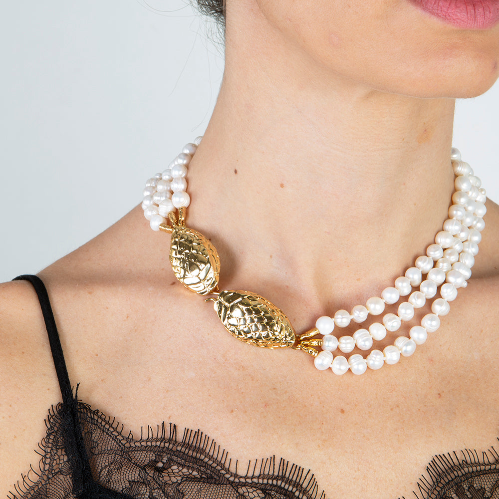 Collares de perlas modernos EKAN perlas-collar perlas-Émolo