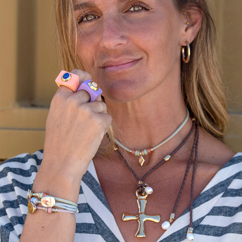 Collares largos elegantes TESSABIT Monsul-collar largo-Émolo