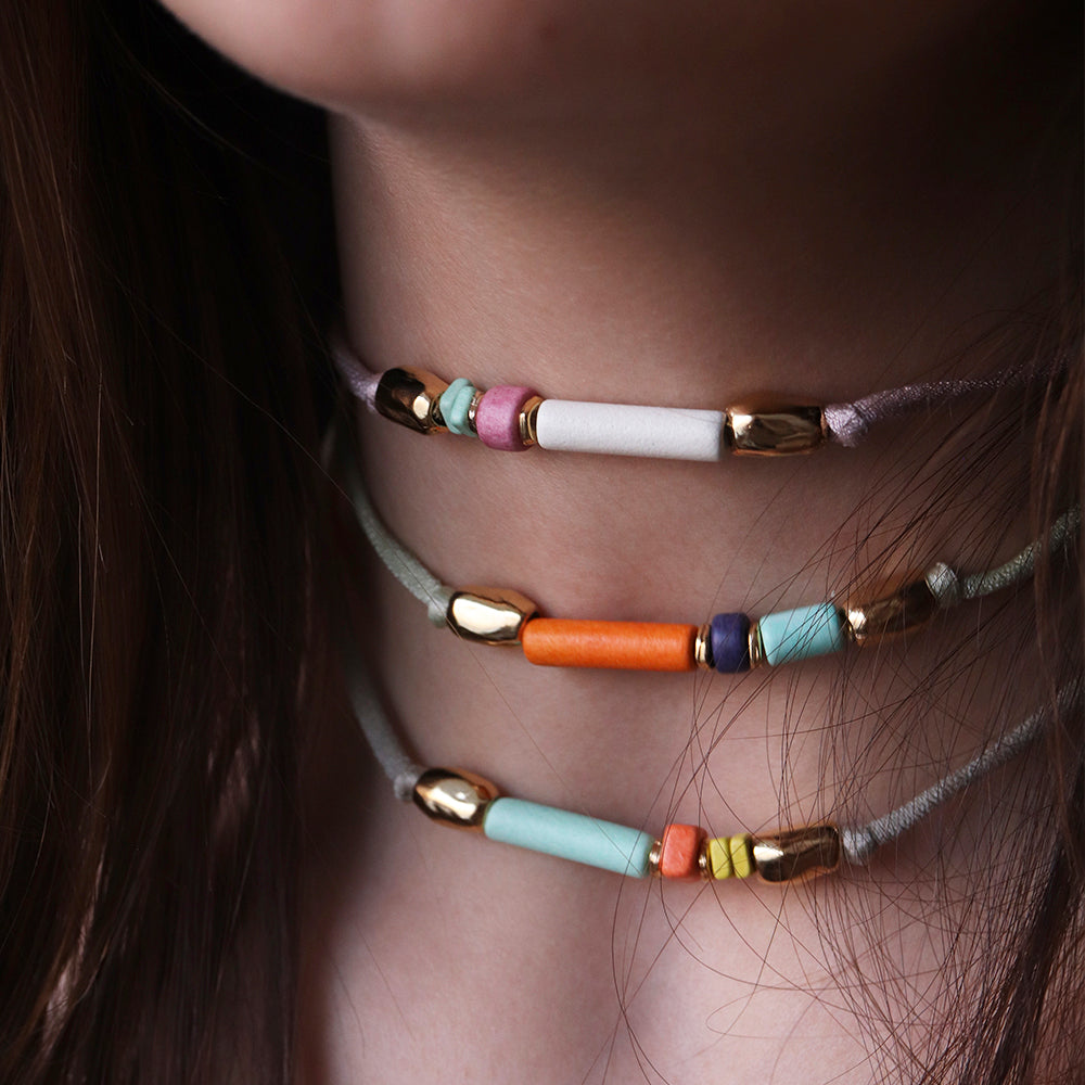 Due Collar: bracelet and necklace in one piece